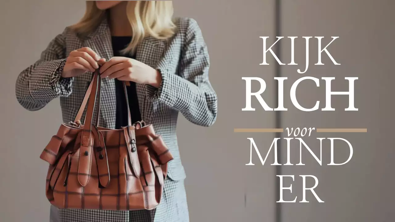 Bruine stijlvolle mode-advertentie