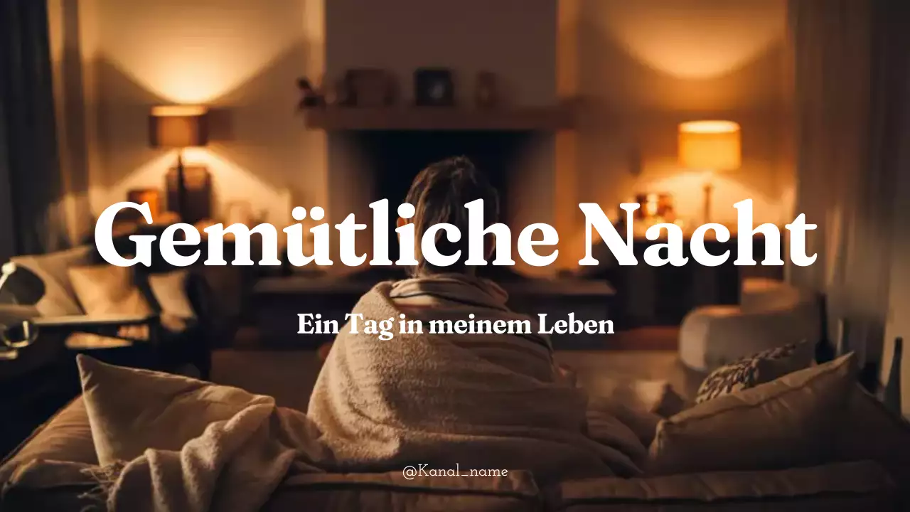 orange braun gemütliche Nacht in vlog modernen Stil