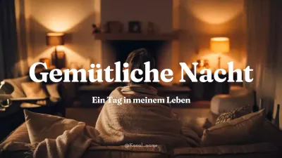 orange braun gemütliche Nacht in vlog modernen Stil