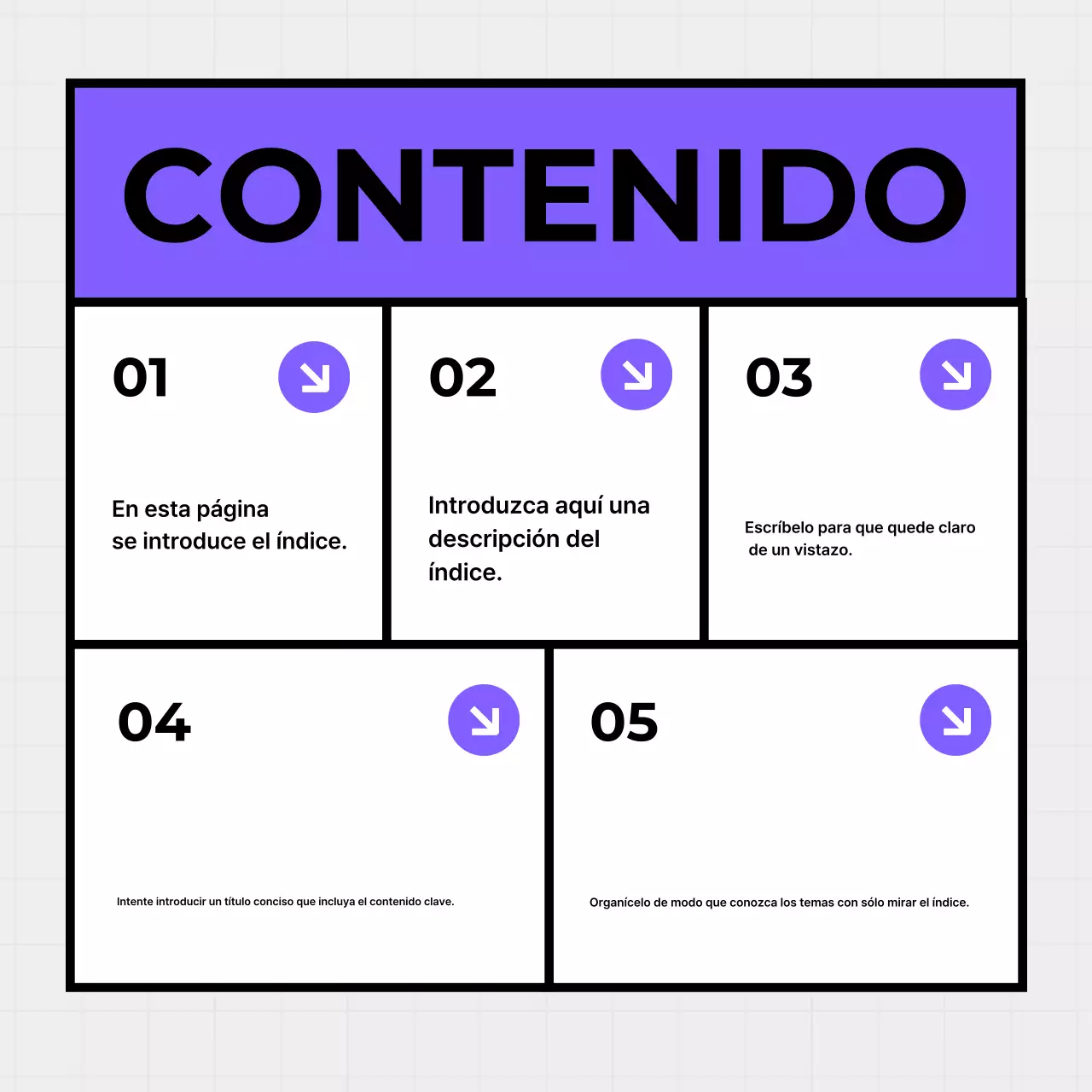 Guía de diseño simple malva