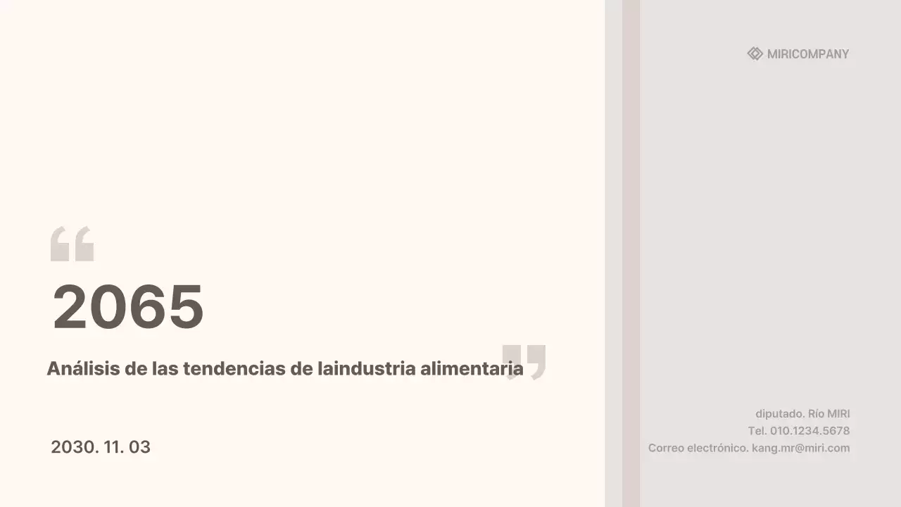 Análisis de la industria moderna del beige