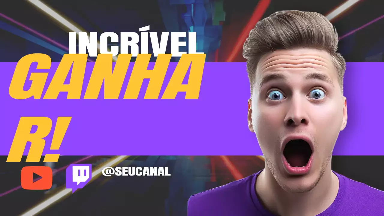 Anúncio da Purple Bold Gaming