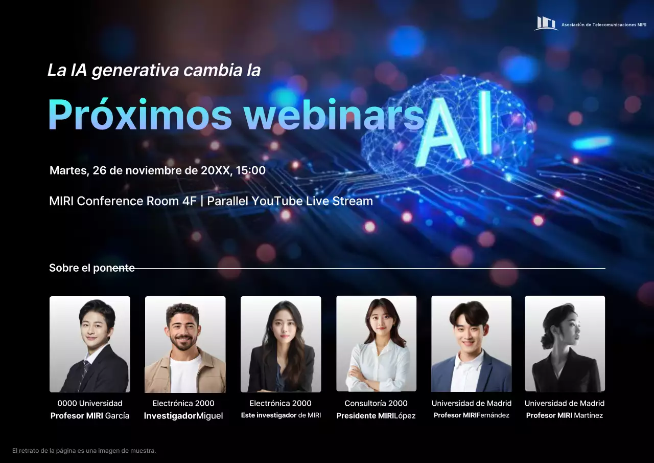 Eventos Blue Modern Technology