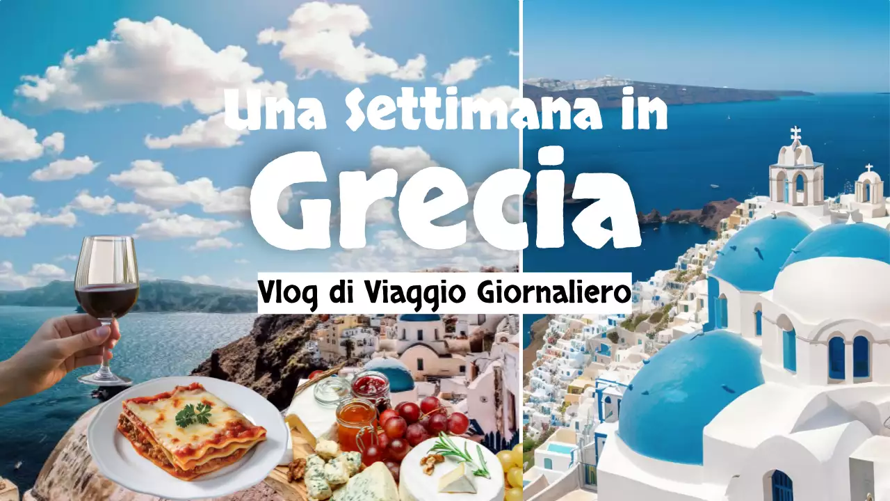 blu bianco vlog di viaggio quotidiano stile moderno