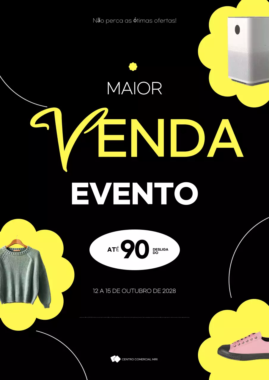 promoção de venda moderna preta