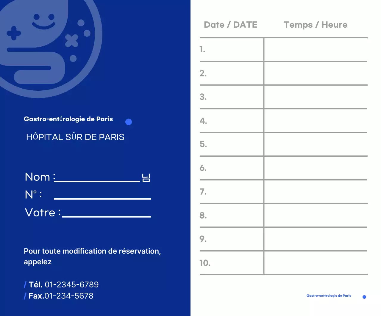 Guide bleu simple des hôpitaux