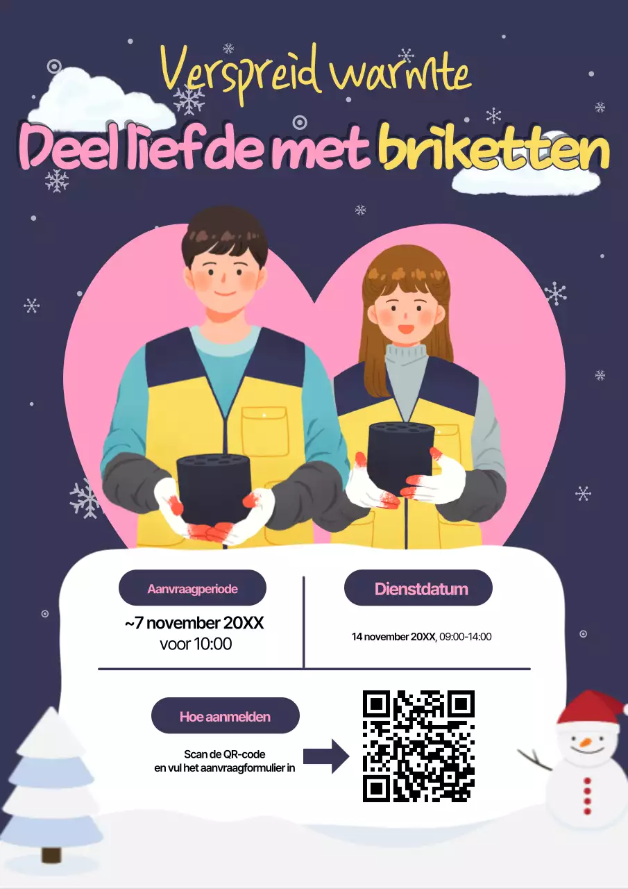 Serveerinstructies voor marine cosy briketten