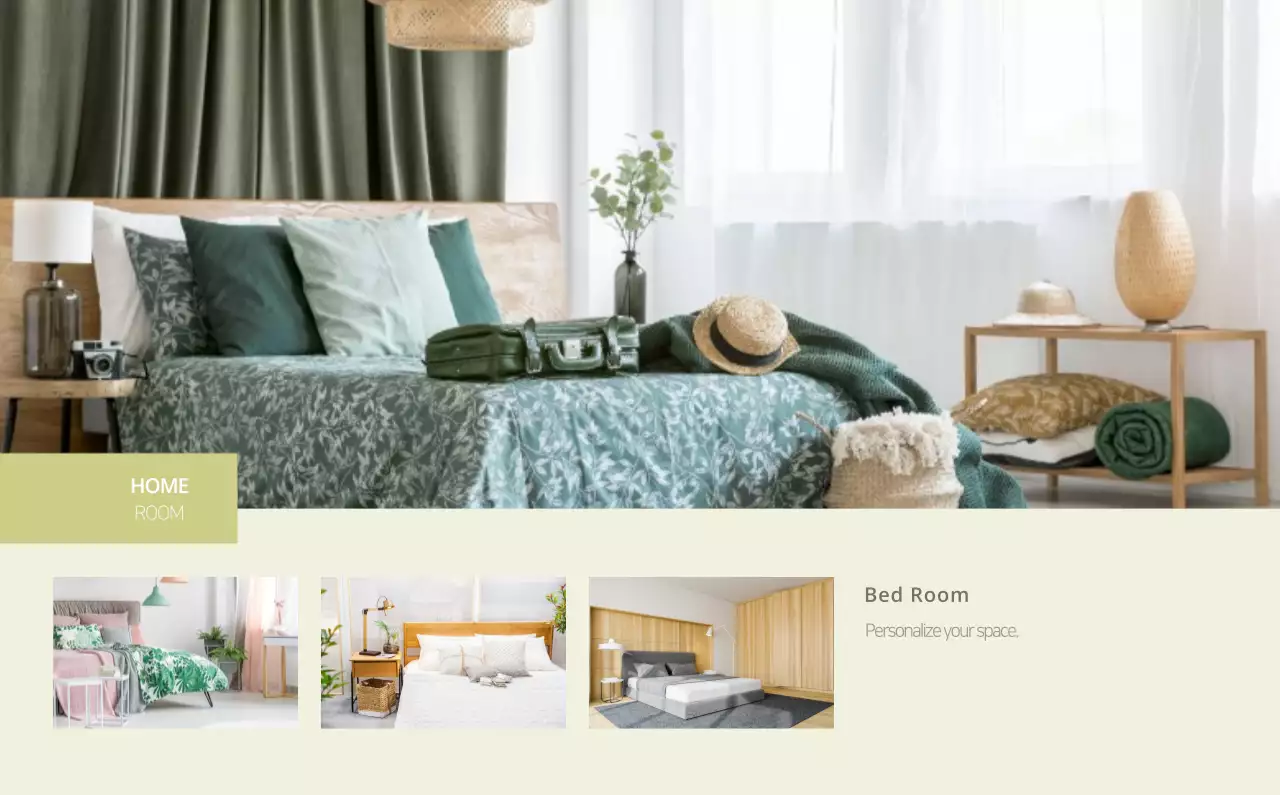 Kalender interior minimalis berwarna krem