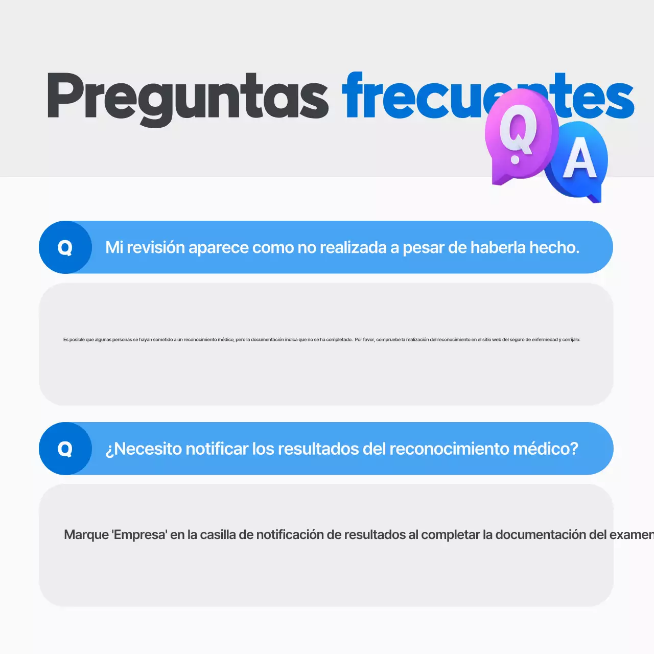 Certificado de buena salud azul