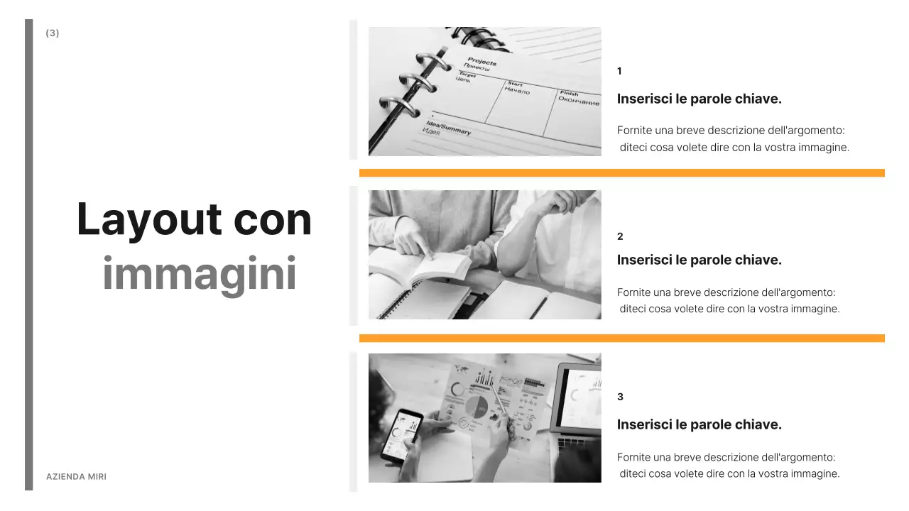 Un semplice rapporto di lavoro in giallo e grigio