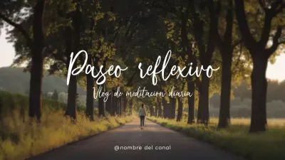 Verde meditación diaria vlog estilo minimalista