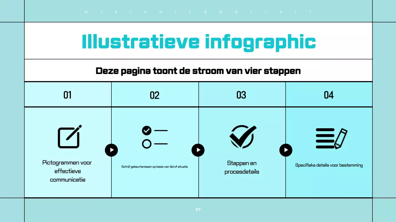 Strakke, eenvoudig te bewerken presentaties in wit en lichtblauw