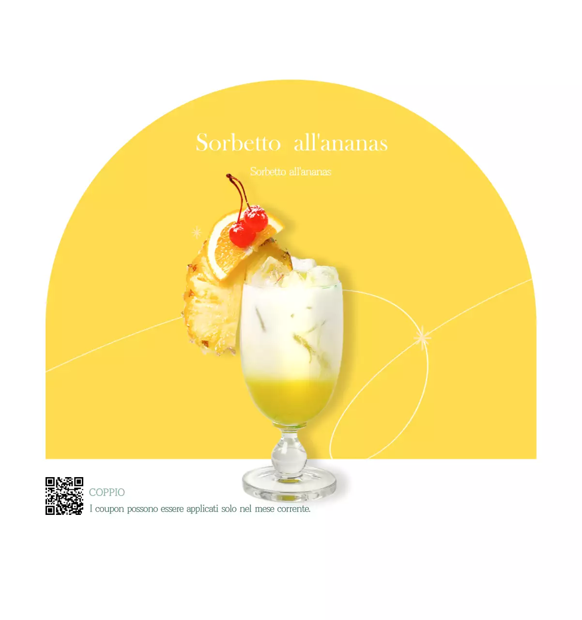 Un moderno calendario dei caffè con i consigli per la bevanda del mese