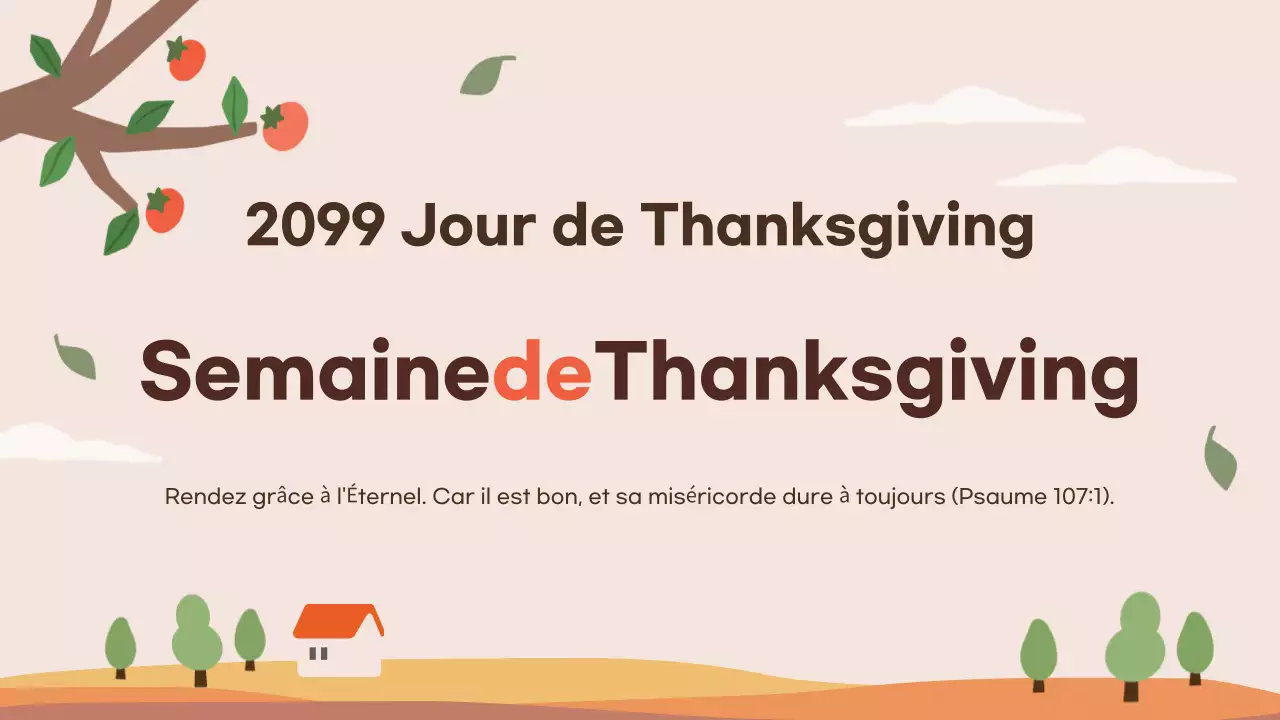 Beige Simple Thanksgiving Celebration