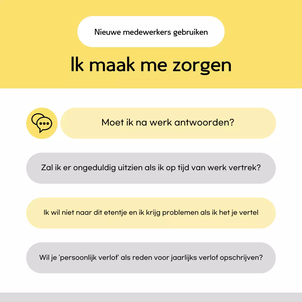 Gele eenvoudige bedrijfshandleiding