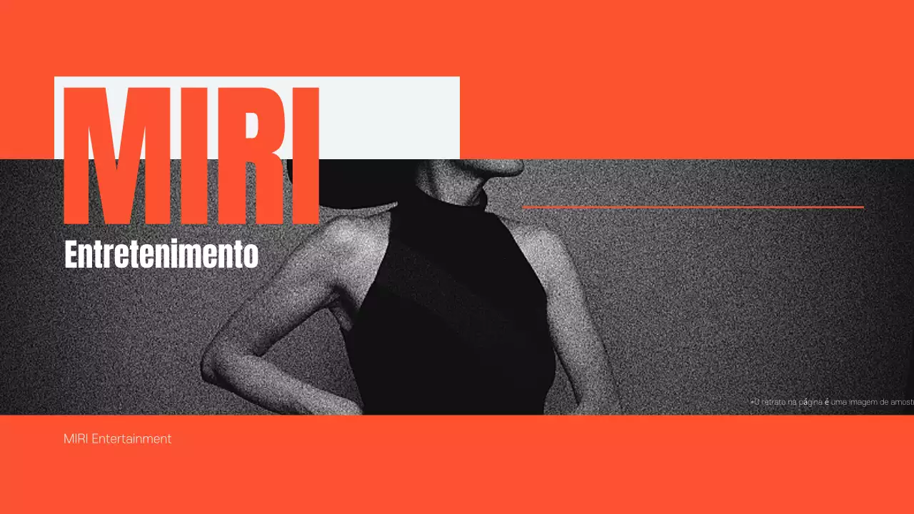 Promover o entretenimento laranja retro e kitsch