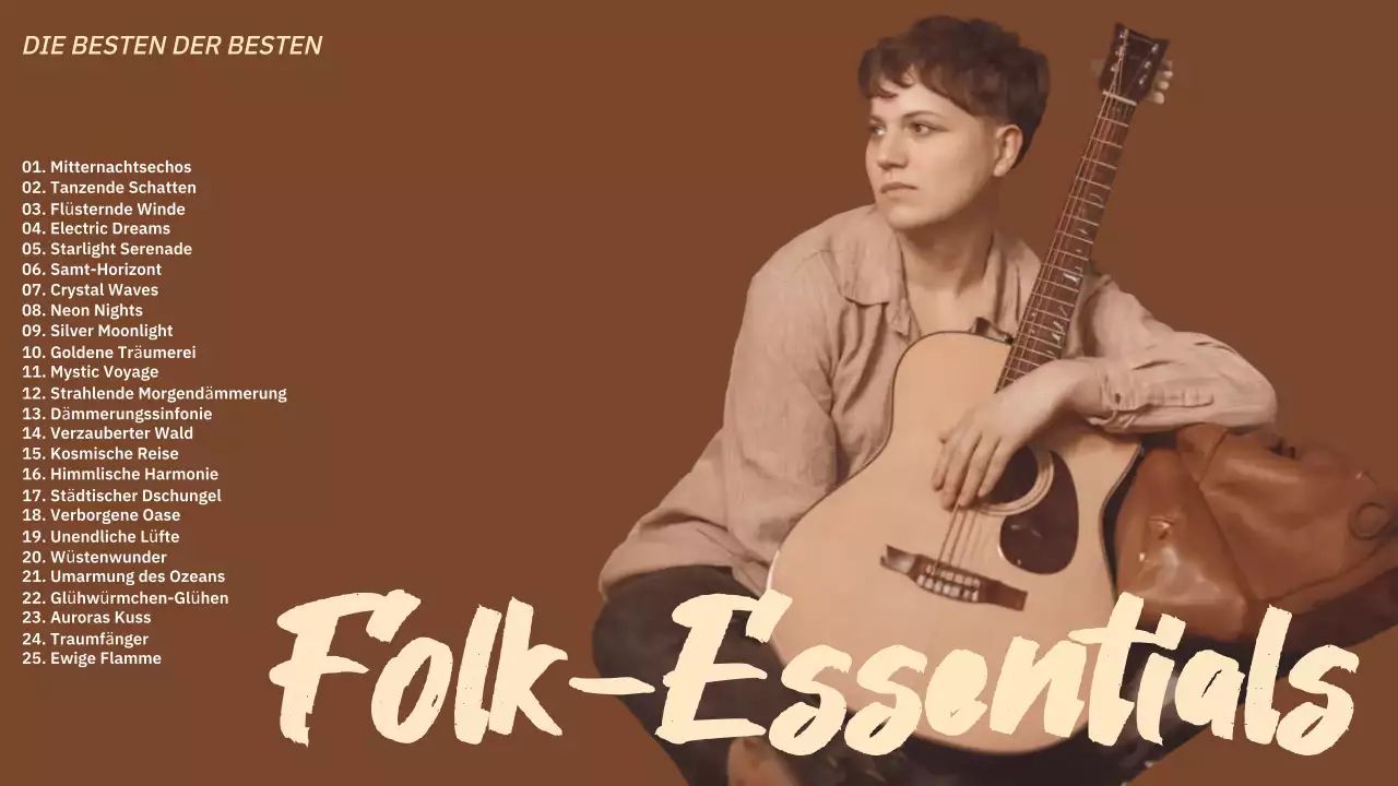 braune rustikale Musik-Wiedergabeliste