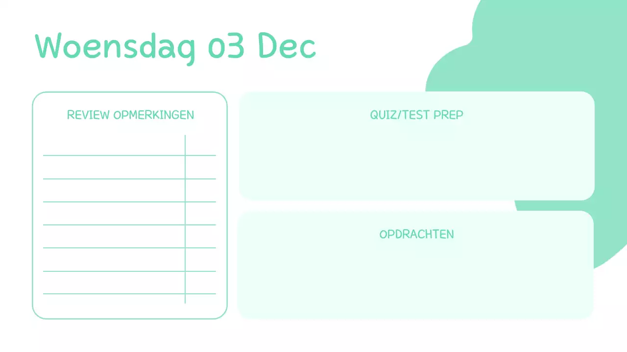 pastel les agenda leuke presentatie