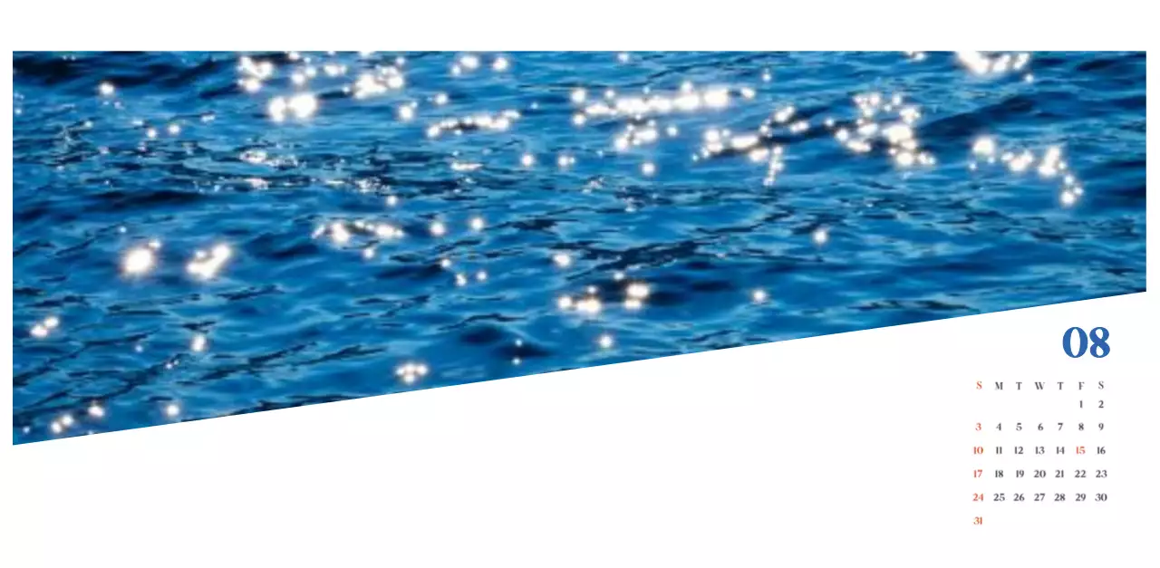 Calendario del Hospital Moderno Azul