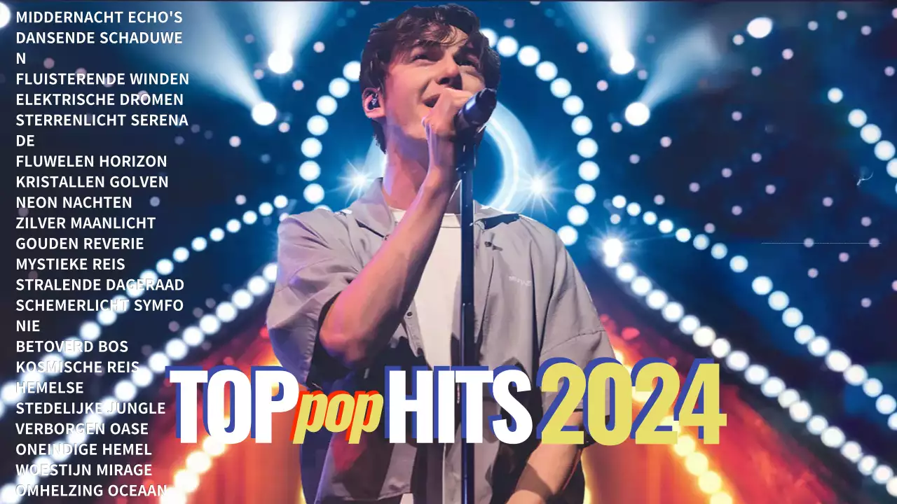 blauwe moderne muziek afspeellijst