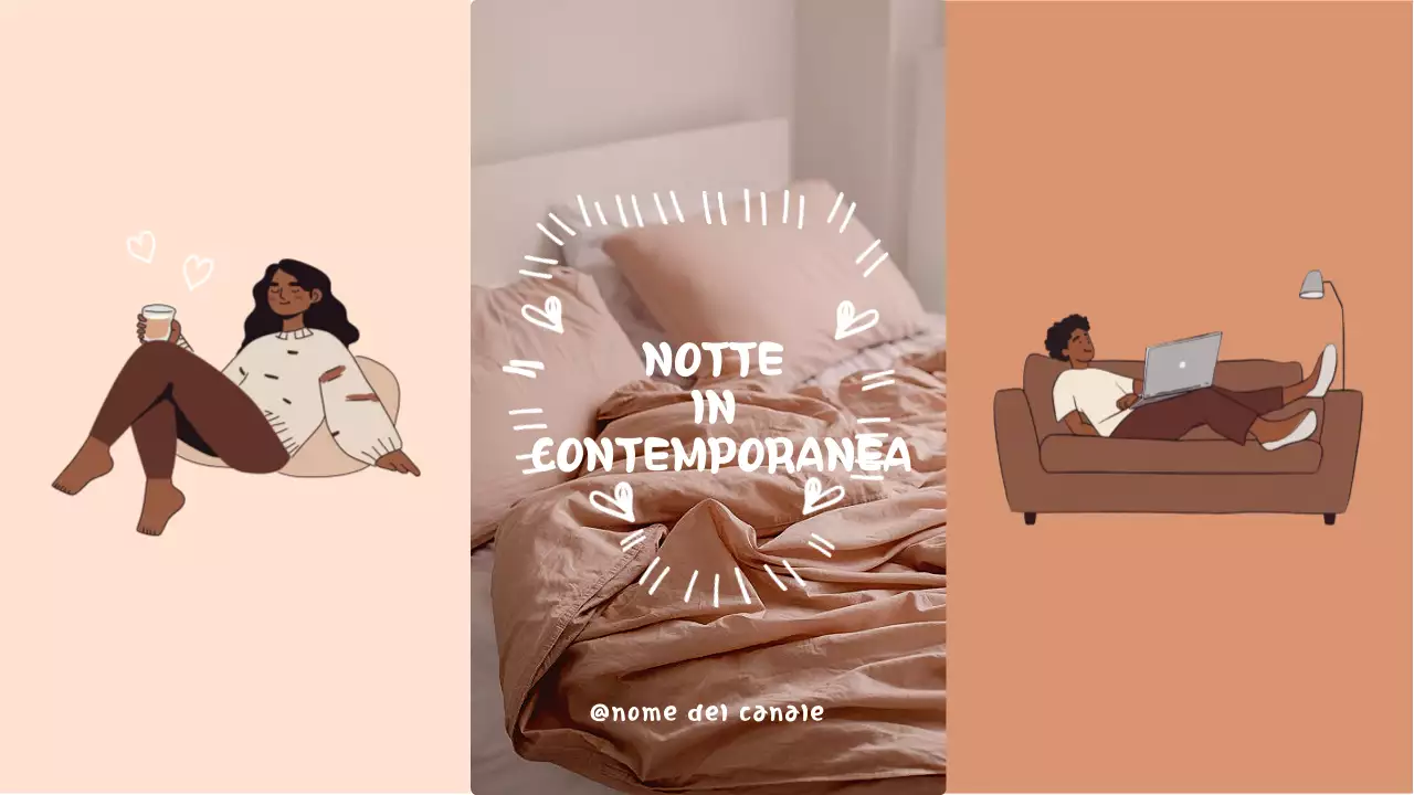 vlog sulla notte accogliente beige