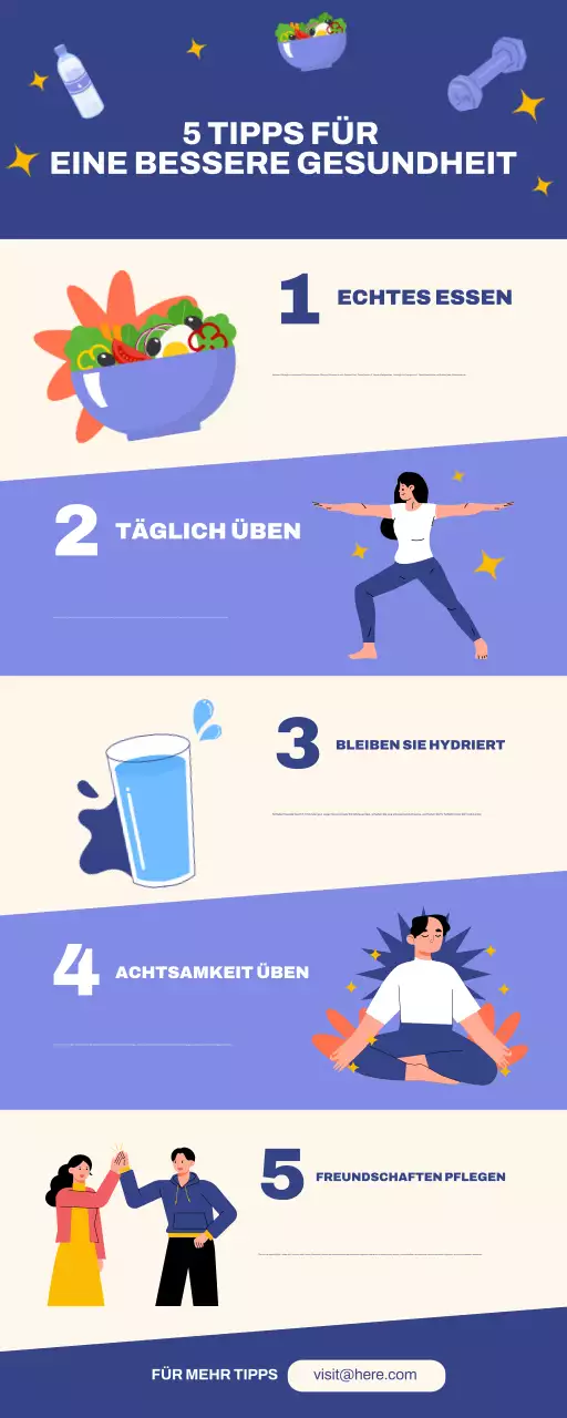 Navy Purple Modern Healthy Workout Guide und Reminder