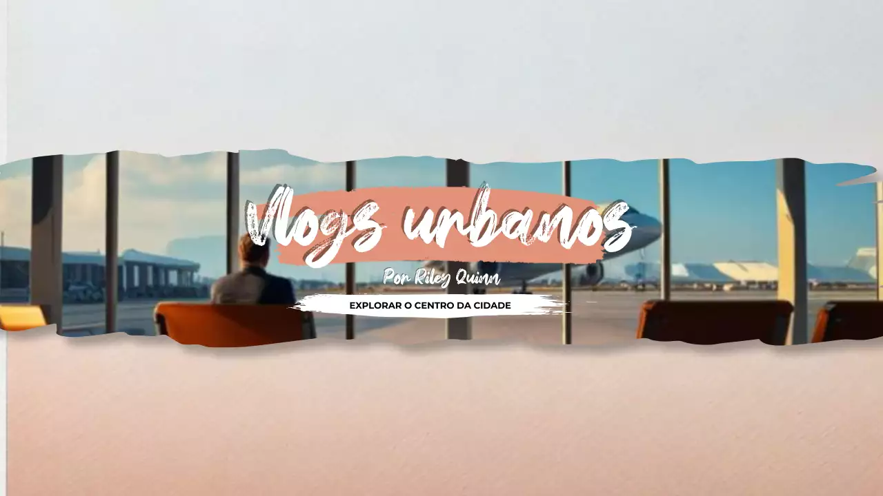orange modern travel vlog youtube channel art