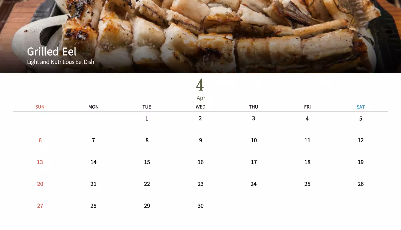 Kalender Makanan Tradisional Krem