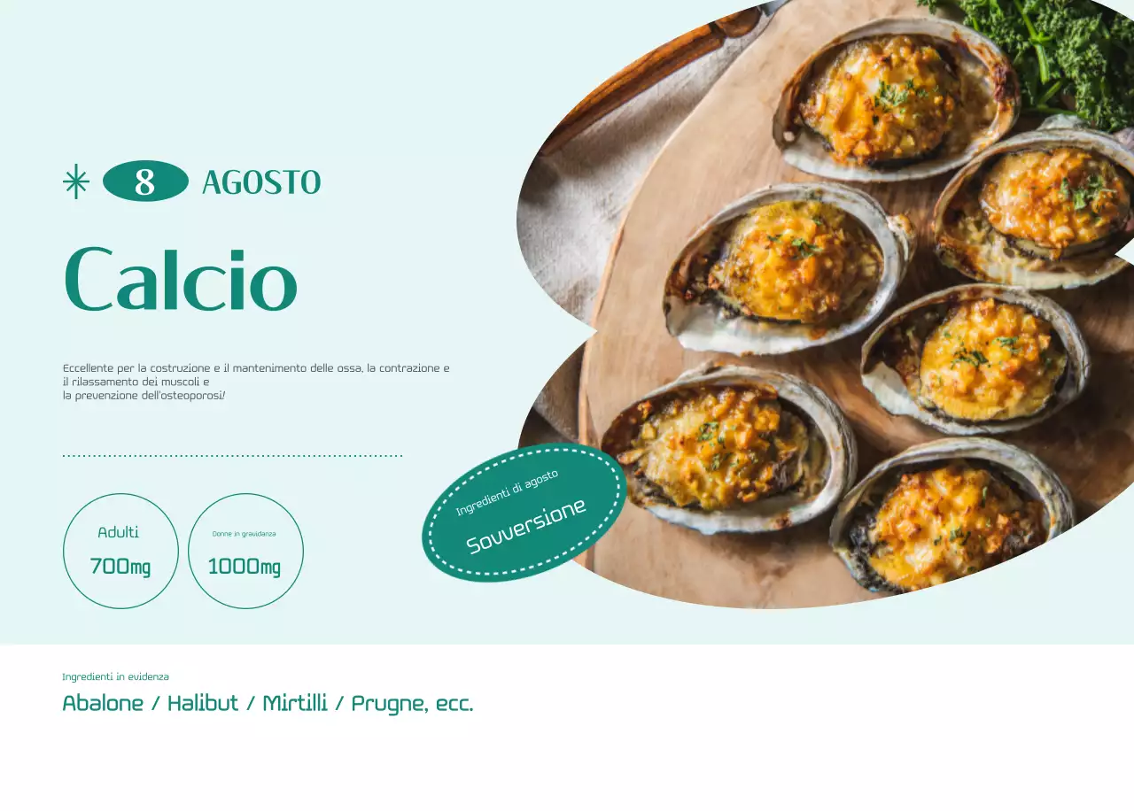 Calendario ospedaliero in cornice verde