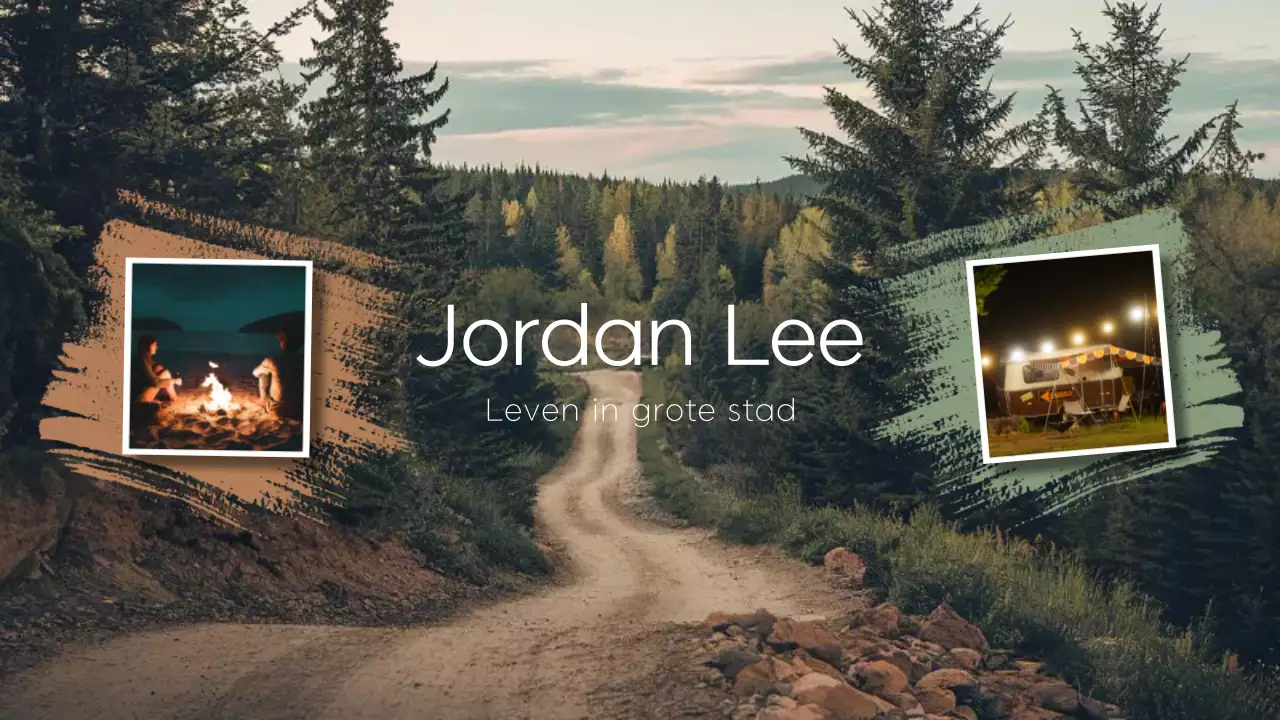 groen bruin lifestyle youtube kanaal sjabloon moderne stijl