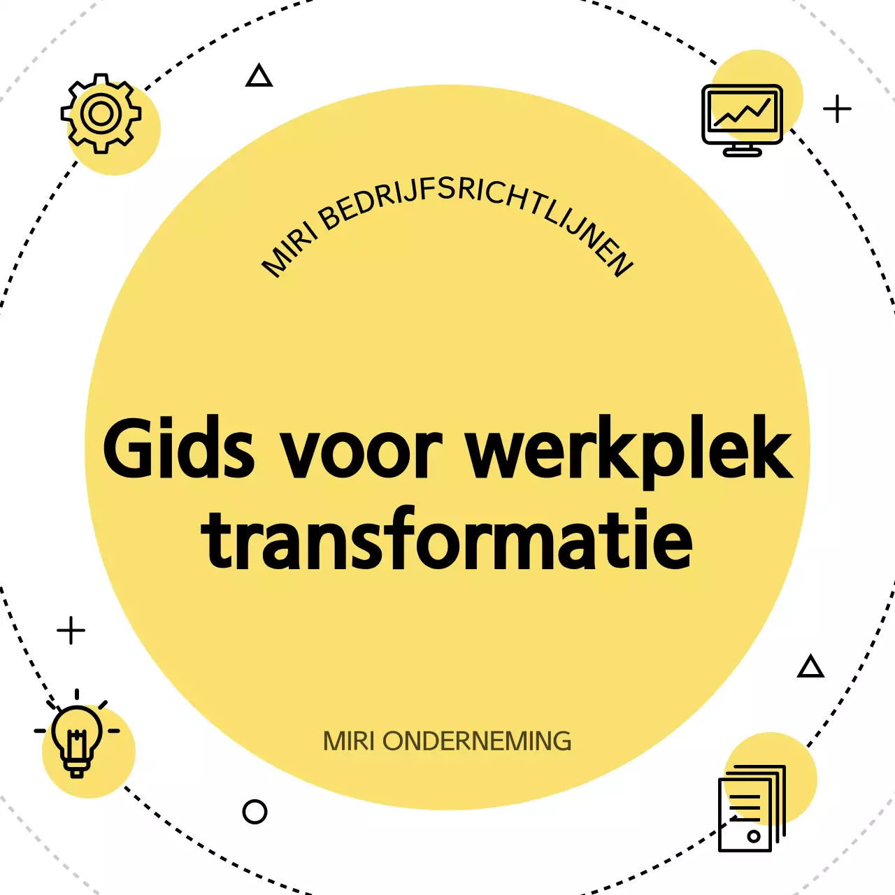 Gele eenvoudige bedrijfshandleiding