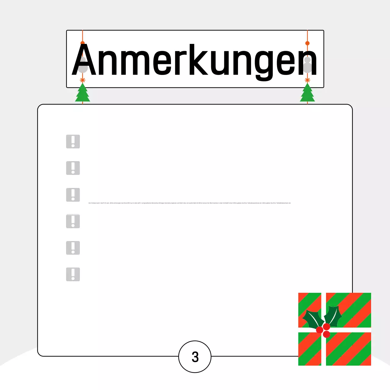 Green Simple Weihnachtsfeier