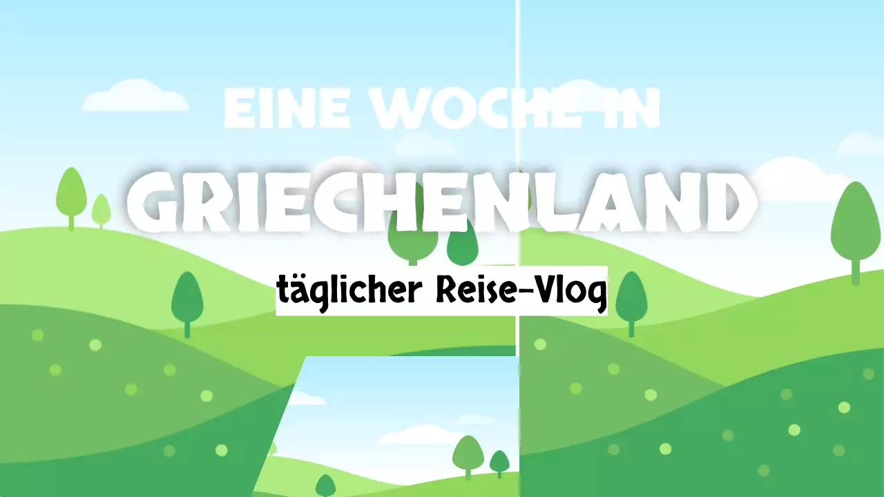 blau weiß täglich reisen vlog modernen Stil