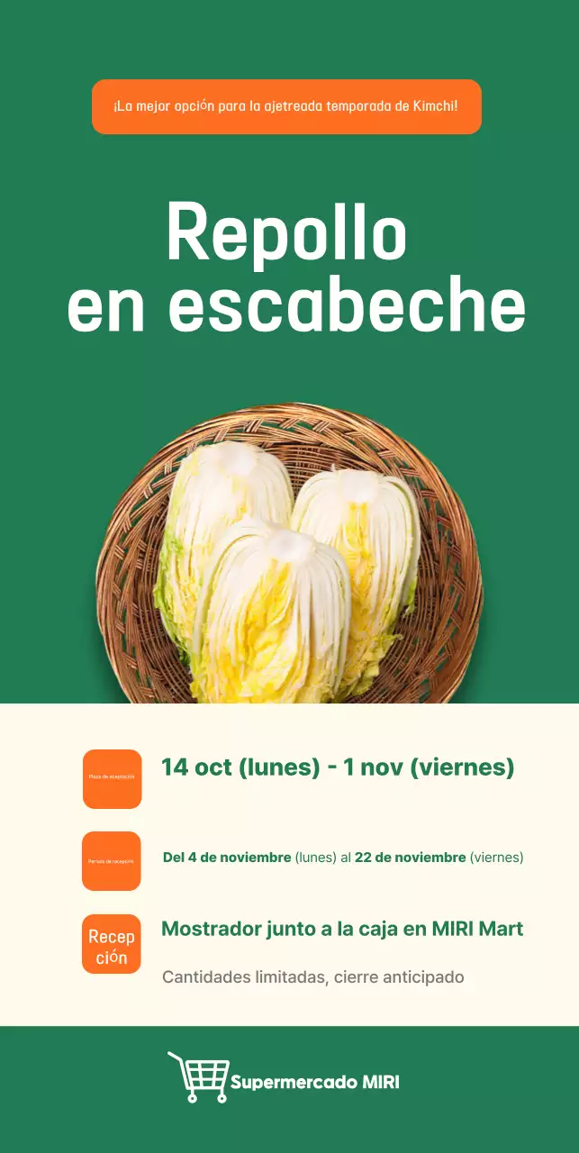 Guía de la col verde en escabeche