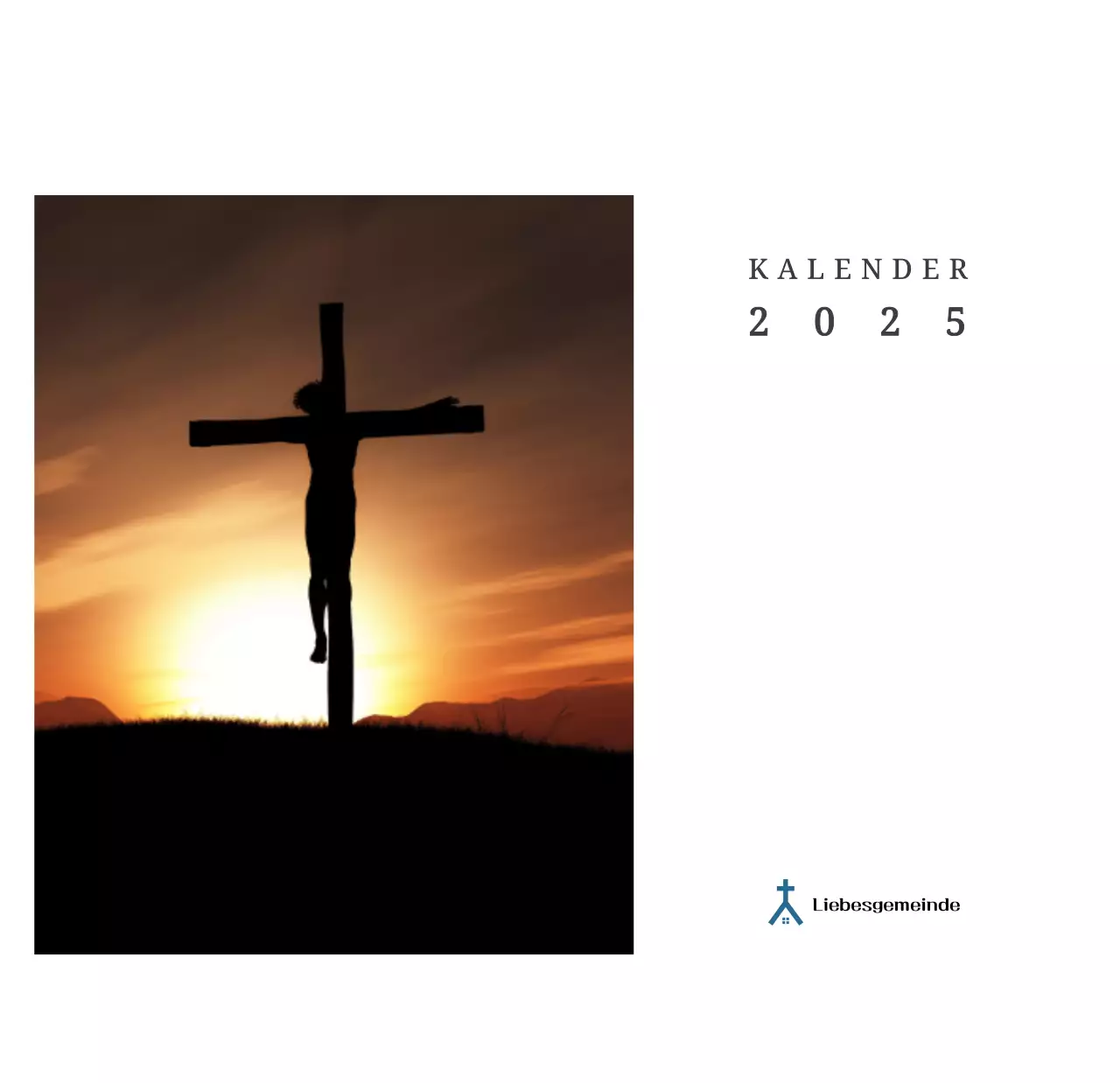 Ein fotografischer Konzeptkalender, der Kirchen in Landschaftsbildern zeigt