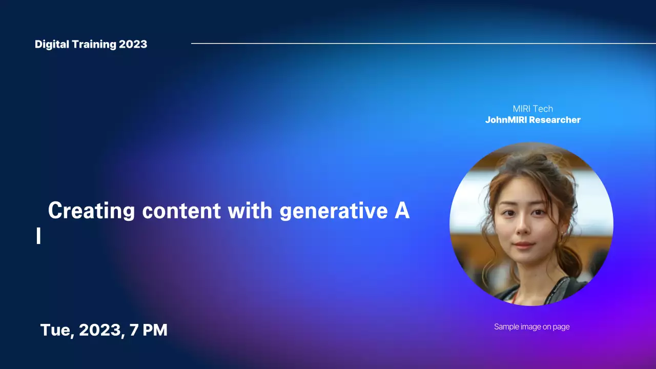 Blue Modern Ai Lecture YouTube Thumbnail