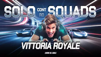 Pubblicità di gioco moderna blu