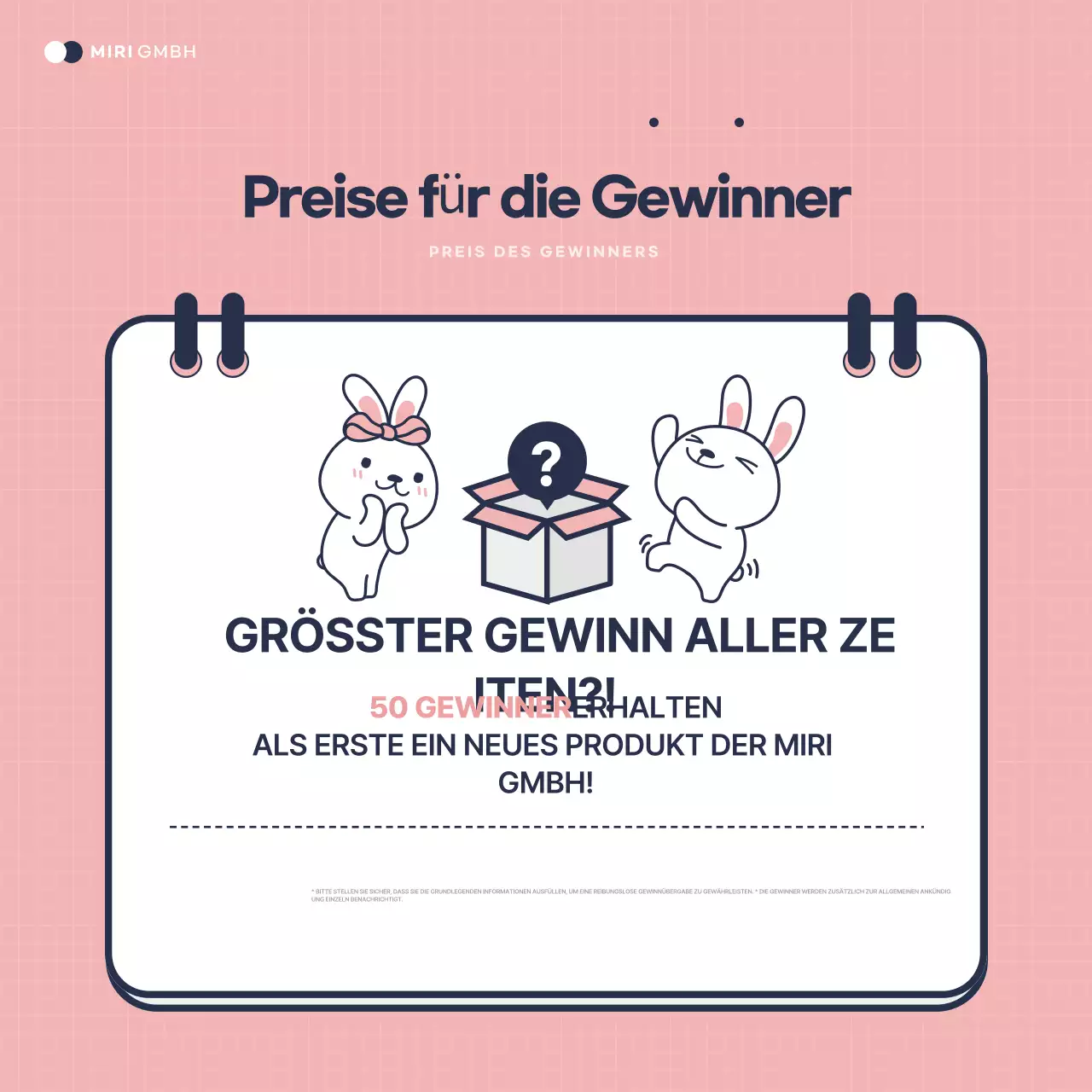 Rosa gemütlicher Veranstaltungsführer