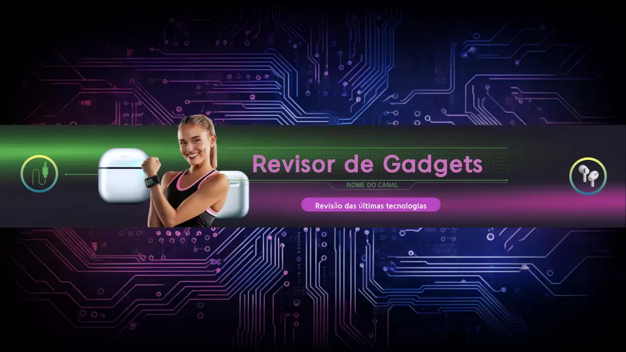 Promoção Gadget moderno roxo