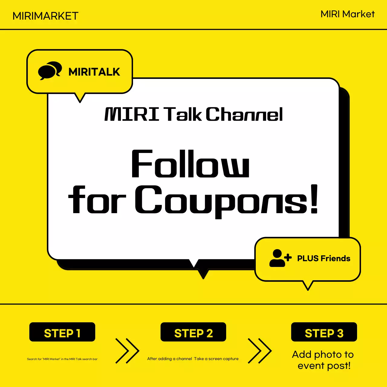 Yellow Modern Coupons Promotion Social Media Post