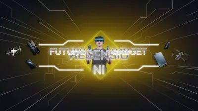 Giallo Recensioni di tecnologia futuristica Pubblicità