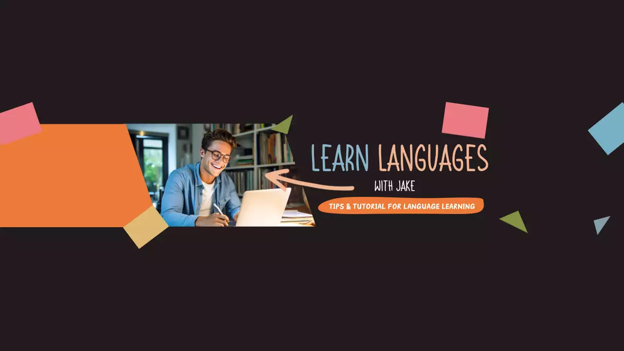 Black Trendy Language Tutorial YouTube Thumbnail