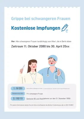 Hellblauer Leitfaden für Impfungen