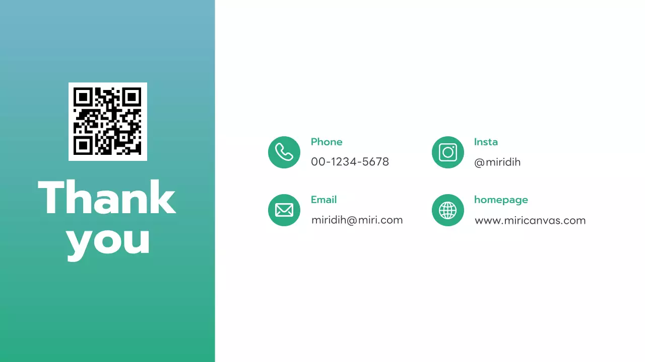 青 シンプル プロフィール プレゼンテーション