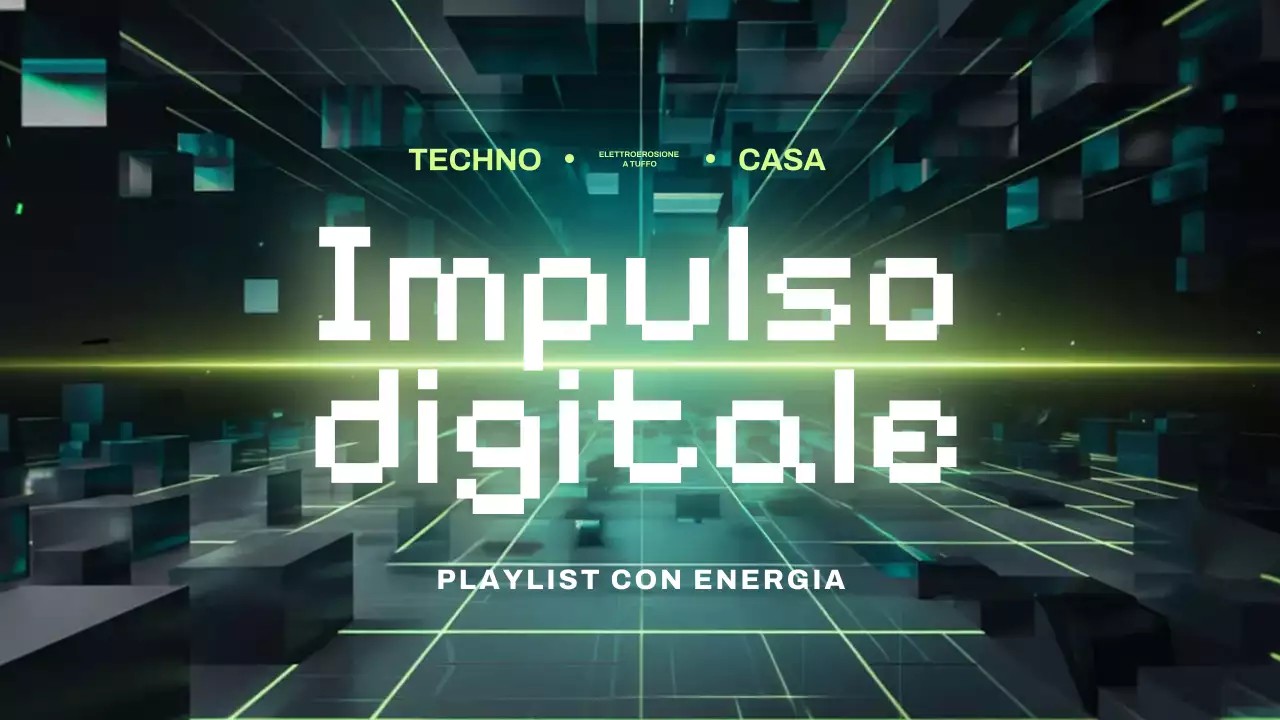 playlist di musica moderna al neon