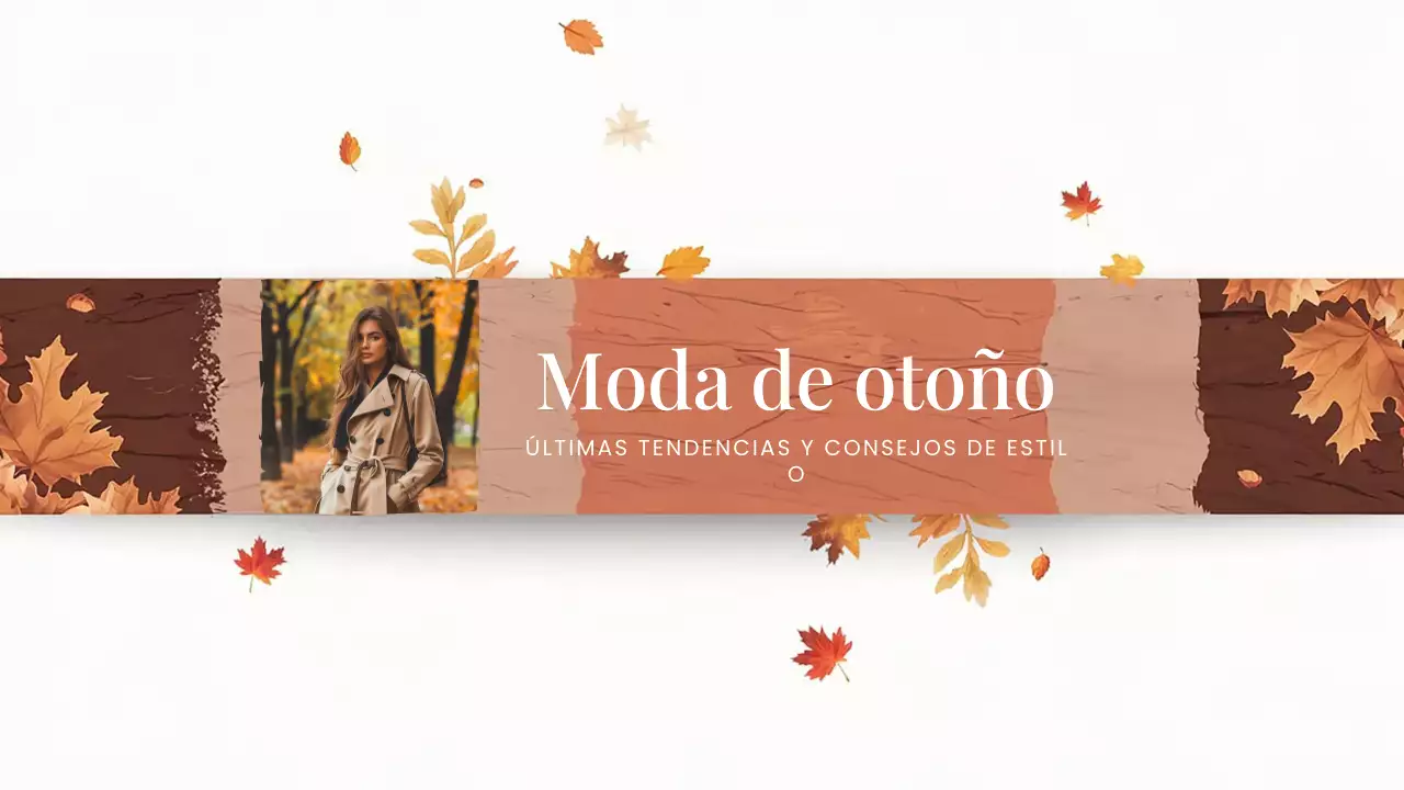 Marrón Moda Moderna de Otoño Canal YouTube Arte