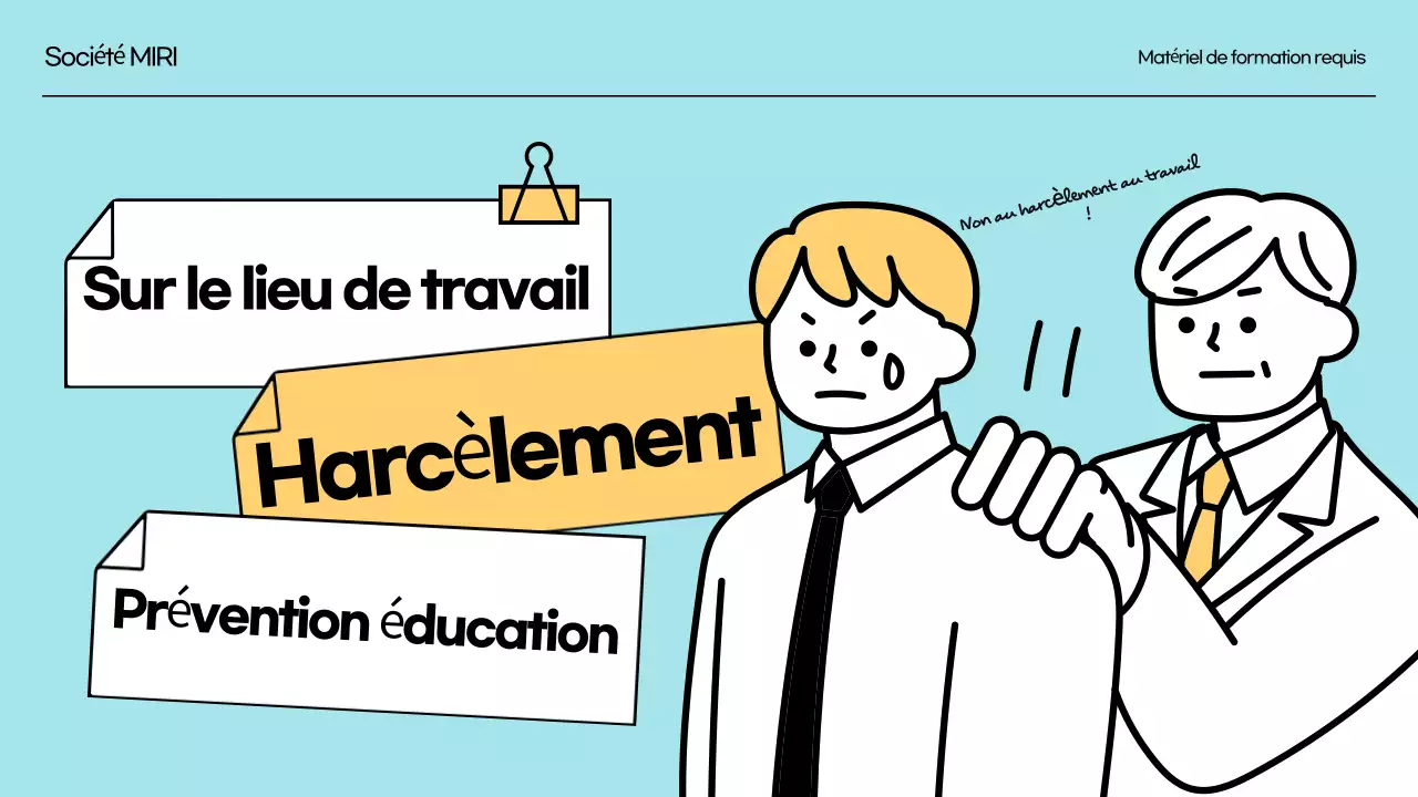 Formation à la prévention du harcèlement au travail Formation statutaire