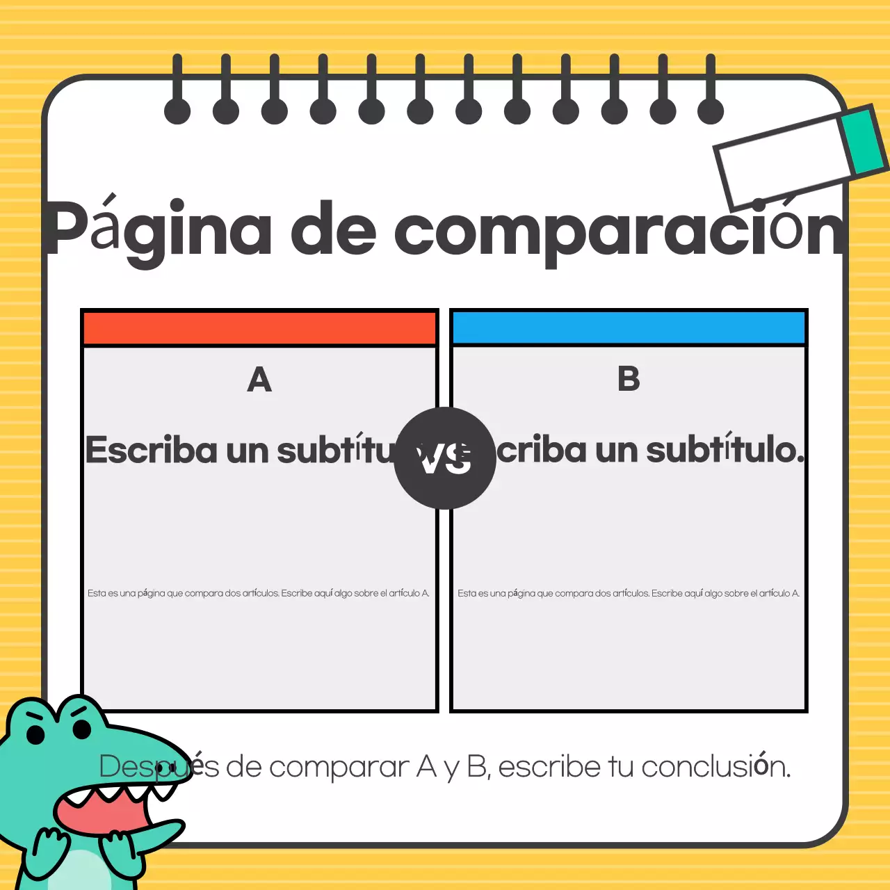 Explicación de Yellow Simple Design