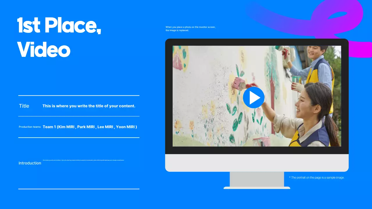 Blue Modern Activity Report Presentation
