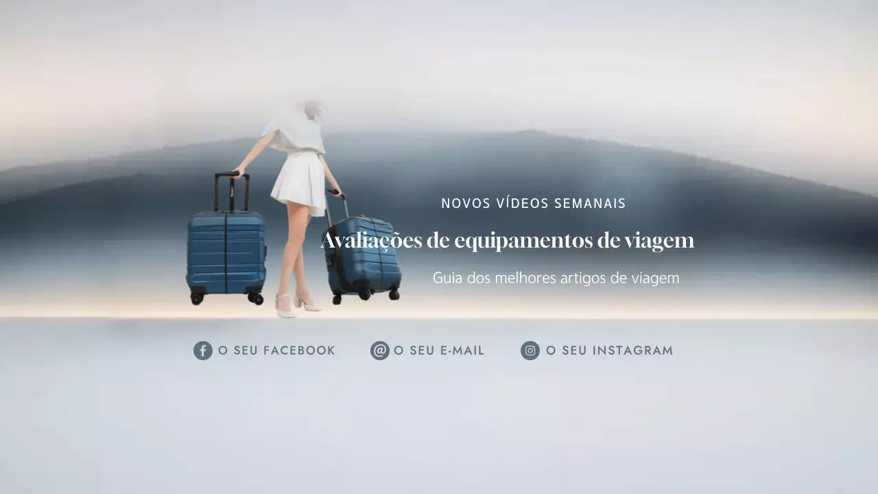 Guia de viagem moderno azul